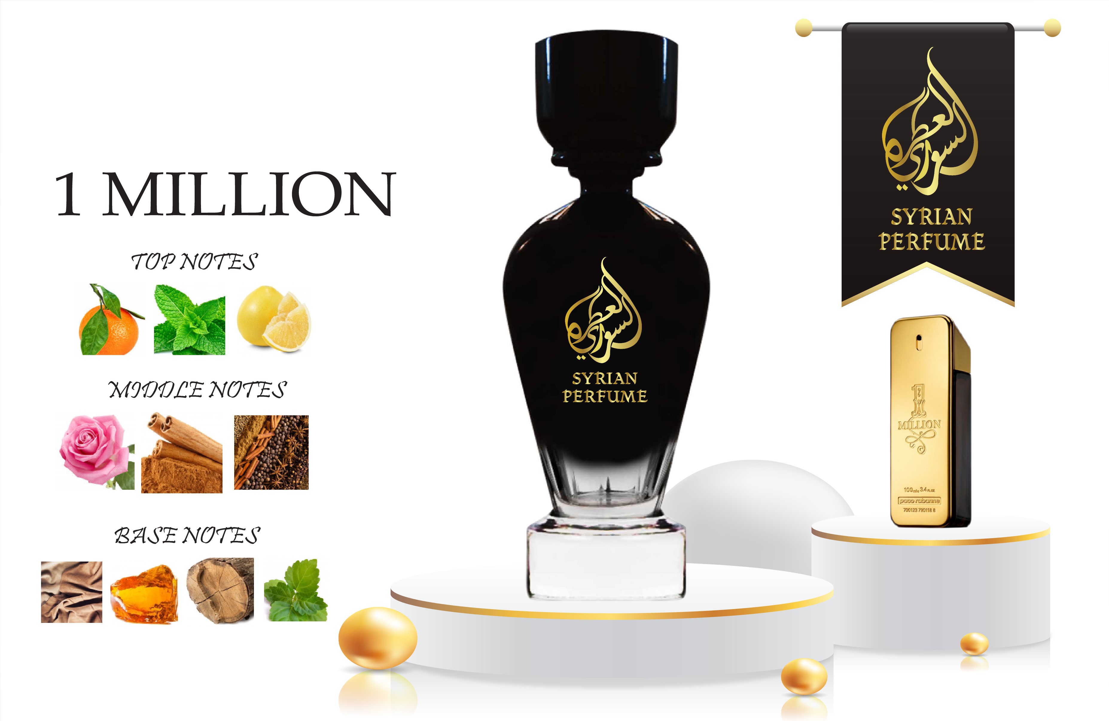 Syrian Perfume 1 Million 75ml For Him